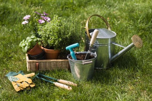 Professional tree surgery equipment prepared for a Clapham job